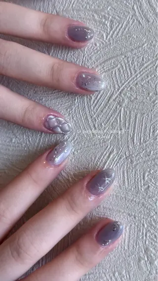 ネイル GRANDE大須 Cecil💜のネイルデザイン
