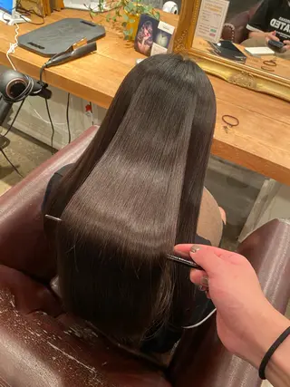 ロング パーマ 癖毛&ダメージ改善 カット/soyaのヘアスタイル