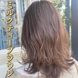 セミロング カラー 小嶋 秀明/ 本物の髪質改善⭐️のヘアスタイル