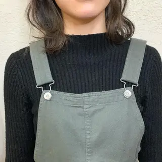 ミディアム カラー ヘアアレンジ 韓国×巻ける髪質改善 💍maki💍のヘアスタイル