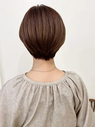 ショート バレイヤージュ茅ヶ崎 オオタ カズキのヘアスタイル