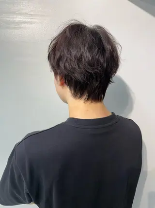 ショート ナチュラル×色気パ ーマ 渋谷/マナミのヘアスタイル