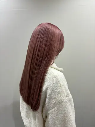 ロング カラー ブリーチ予約率90% 以上✨森山陽向のヘアスタイル