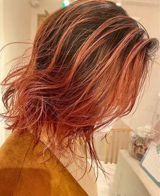 ミディアム カラー ヘアアレンジ N° uairo 川崎店【ユアイロ】のヘアスタイル