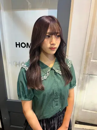 ロング カラー HOMIE TOKYO所属・sora / 渋谷 / ハイトーンのヘアスタイル