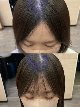 ミディアム パーマ SALT WATER所属・🫐 𝐌𝐚𝐨 🫐ボブモデル募集のヘアスタイル