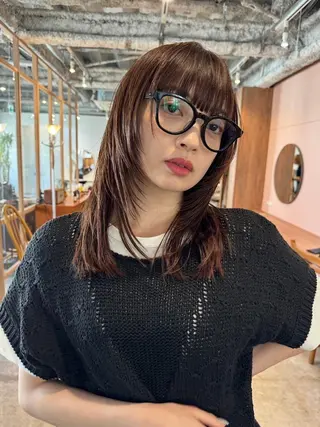 ショート カラー パーマ CEINE OURのヘアスタイル