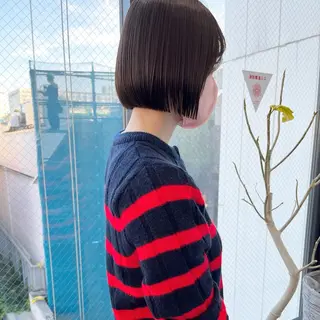 ショート LondBOY🤍 韓国/ボブ/レイヤーのヘアスタイル