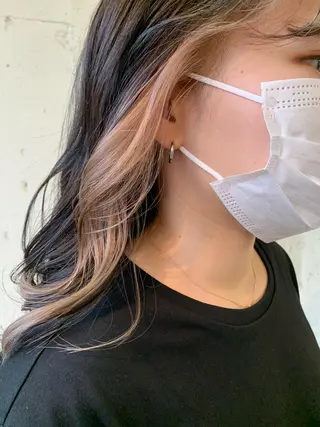 ロング 髪質改善ストレート/ ブリーチ／渋谷　福田のヘアスタイル