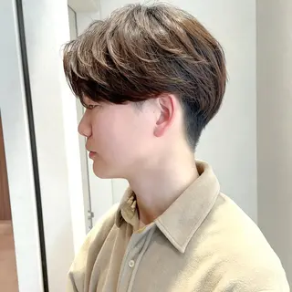 メンズ メンズカット/ センターパートkiiのヘアスタイル