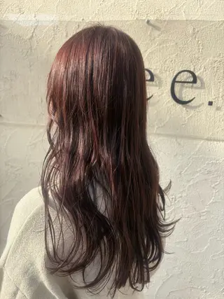 セミロング カラー 西村 弘輝 パーマ/艶髪カラーのヘアスタイル