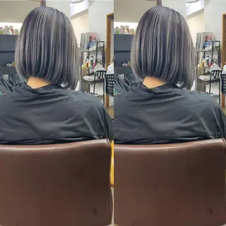 ショート カラー ヒカ/外国人風 デザインカラーのヘアスタイル