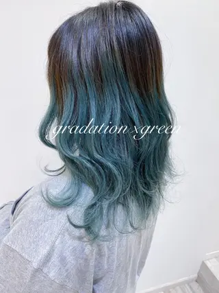 セミロング カラー 横浜🍒カット エクステ/RIEのヘアスタイル