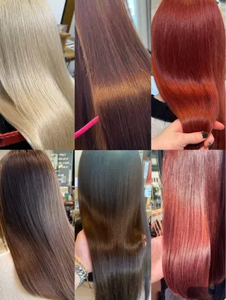 セミロング カラー 大阪ウルフカット ハッシュカットのヘアスタイル