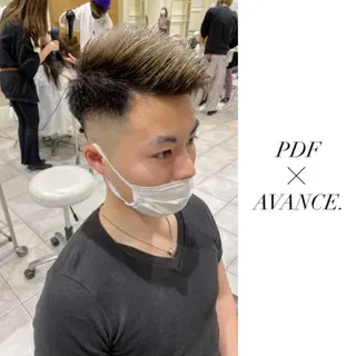 ショート カラー メンズ AVANCE.難波 店長 松元のヘアスタイル