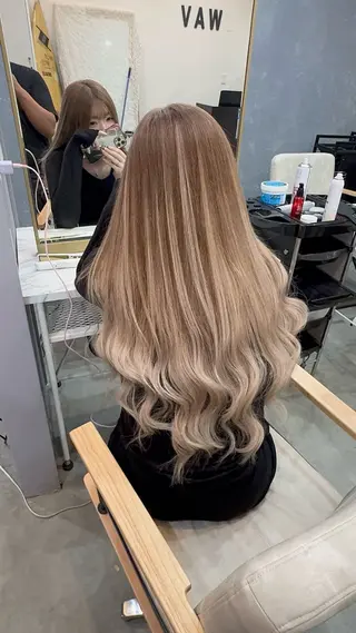 ロング カラー 多田 悦淳のヘアスタイル