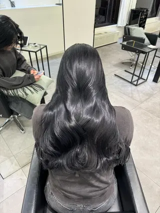 ロング カラー AHNKISM所属・似合わせカット/ ボブ特化【堀江】のヘアスタイル
