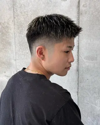 ショート メンズ METS CRAFT HAIR所属・メンズ専門/パーマ/ フェード/REOのヘアスタイル