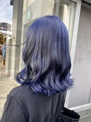 ミディアム 🤍韓国寒色カラー 🤍MADOKAのヘアスタイル