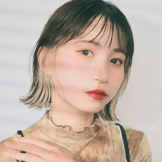 ショート カラー ショートボブ縮毛矯正 特化◇阿武隈川 弘のヘアスタイル