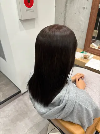 セミロング ユイナ カラーモデル大募集のヘアスタイル
