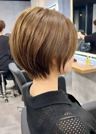 ショート ショートカット いちば　ゆなのヘアスタイル