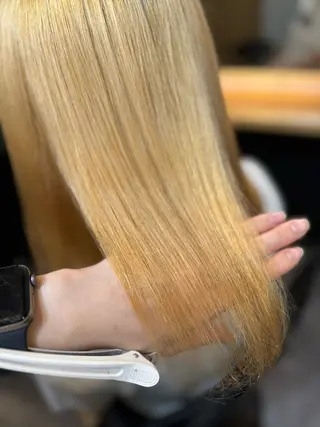 セミロング カラー 髪質改善/透明感 艶カラー/hiraiのヘアスタイル