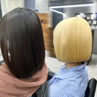 カラー RIO🩶NEXT/ エクステ/ハイトーンのヘアスタイル