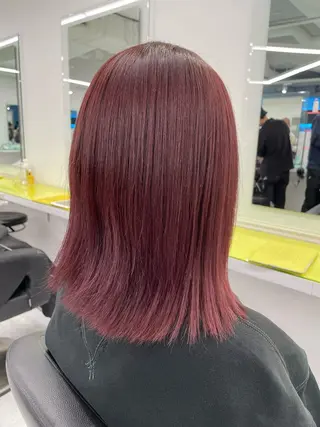 ロング カラー ヘアアレンジ 赤み消しブラウン プロ🐿けんご🐿のヘアスタイル