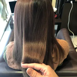 セミロング カラー 心斎橋 美髪職人　近江のヘアスタイル