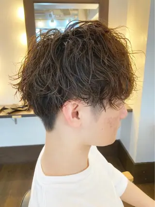 パーマ メンズ メンズサロン アソビ元町のヘアスタイル