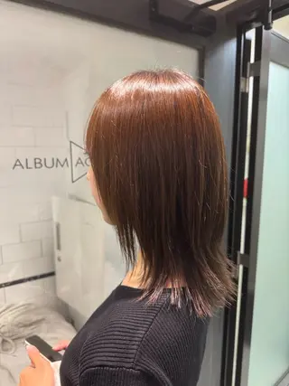 ミディアム 田村講幸 ALBUMアカデミーのヘアスタイル
