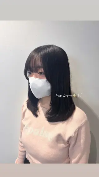 ミディアム かどたはるな レイヤー/パーマのヘアスタイル