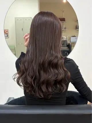 ロング カラー ヘアアレンジ ハル🌸柔色/ ブリーチなし/艶髪のヘアスタイル