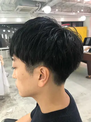 ショート カラー パーマ ヘアアレンジ メンズ GRAND OMOTESANDOのヘアスタイル