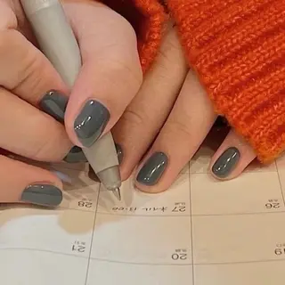 ネイル unwind ┊︎冬っぽネイル🧸のネイルデザイン