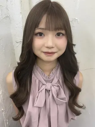 セミロング カラー 🐁ALPHA. MIYU🎀ᩚのヘアスタイル