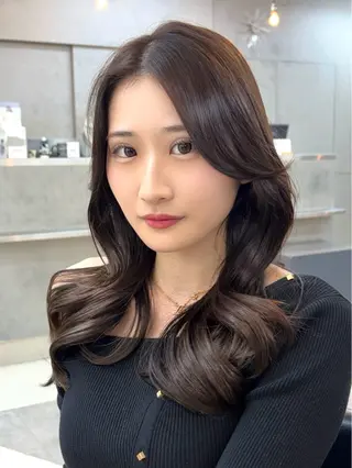 ロング レイヤー×ツヤカラー 渋谷/kougaのヘアスタイル