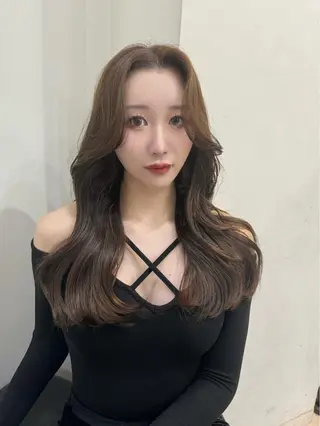 セミロング カラー 韓国ヘア/ハイトーン RYUSEIのヘアスタイル