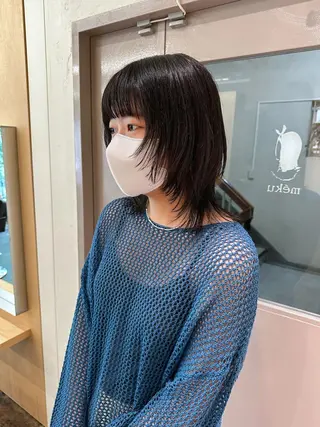 ミディアム yupi🐈⬛ レイヤー/パーマのヘアスタイル