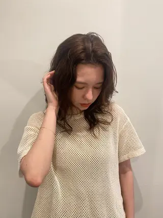 ミディアム カラー 🍑 モモカ🍑のヘアスタイル