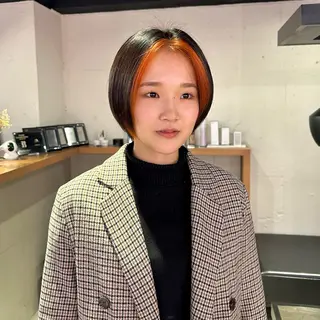 ショート カラー 🐺ウルフオタク🐺 ハイトーン/moeのヘアスタイル