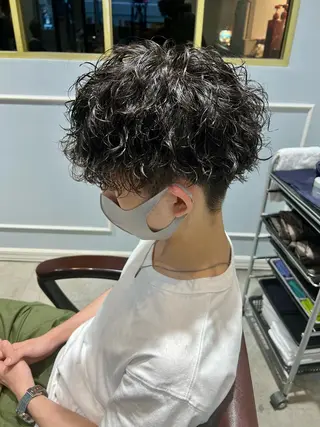 ショート パーマ メンズ 🦩パーマン🦩佐藤 航太のヘアスタイル