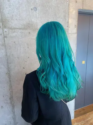 ロング カラー ヘアアレンジ ❤️カラー得意 🧡松浦睦樹❤️のヘアスタイル