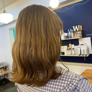 セミロング JAM所属・透明感ケアカラー 🌟misaki🌟のヘアスタイル