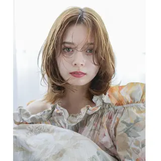カラー ミディアム ITbyALBUM 藤沢店のヘアスタイル