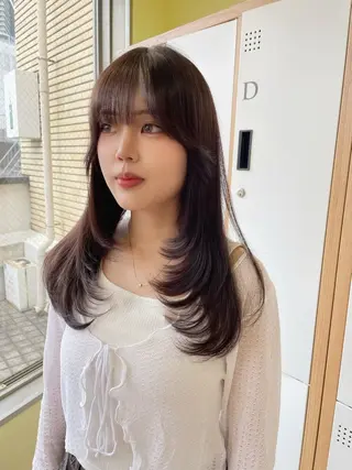 ロング ﾅﾂﾐ/韓国ヘア/ レイヤーカット🎀のヘアスタイル