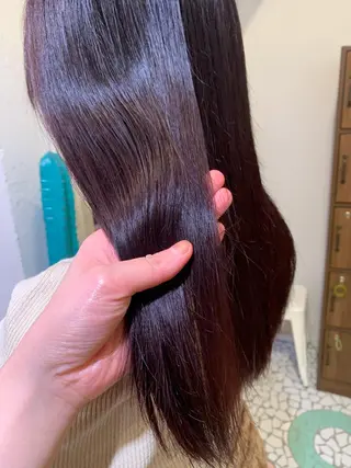 セミロング 山嵜 かなのヘアスタイル