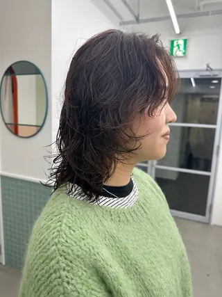 ミディアム パーマ ボブ/レイヤー/ケア パーマ/リュウタのヘアスタイル