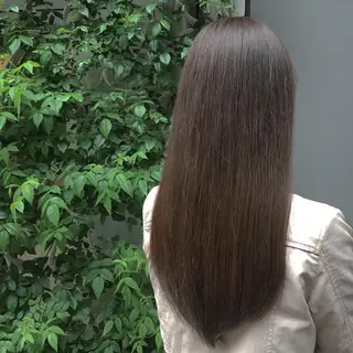 ロング salowin 原宿 aroa所属・韓国／ハッシュカット ／透明感カラー／金野のヘアスタイル